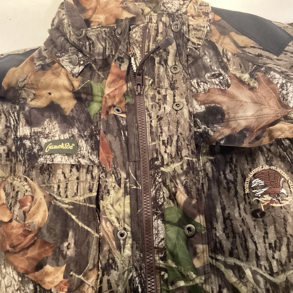 Gamehide Hunting Camouflage Jacket Mossy Oak Break Up removable hood Mens XXL - Picture 13 of 16